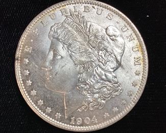 1904-O MORGAN SILVER DOLLAR