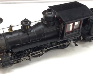 BALDWIN NARROW GAUGE 2-6-0 MOGUL YELLOW PINE LUMBER COMPANY 1/20 SCALE TRAIN #81496 w SOUND & BOX,