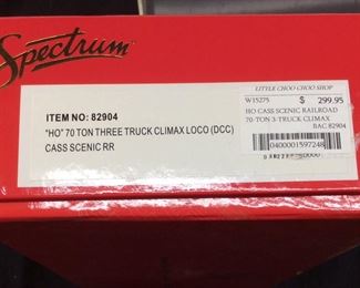 BACHMANN SPECTRUM HO SCALE 70 TON 3 TRUCK LOCOMOTIVE #82904CASS SCENIC RAILROAD,
