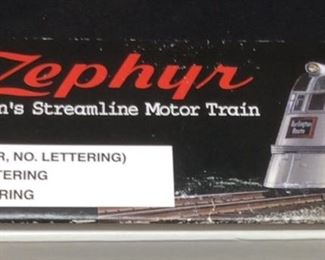 1997 CON-CUR ‘’THE ZEPHYR’’ HO SCALE MODEL TRAIN SET