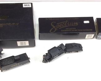 (3) BACHMANN SPECTRUM TRAIN MODELS, #83305, #5224, #81804 & SADDLE TANK SWITCHER #81801,
