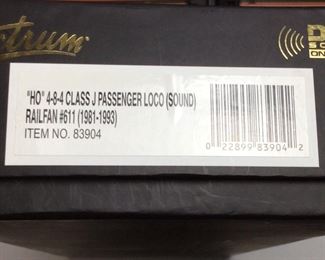 BACHMANN SPECTRUM DCC SOUND ONBOARD HO SCALE WITH 8 CARS, NORFOLK & WESTON, GREAT NORTHERN PASSENGER CARS,