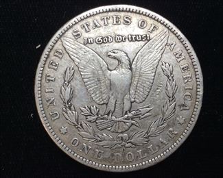 1897-O MORGAN SILVER DOLLAR,