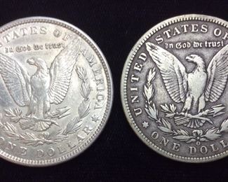 (2) 1900-P & 1900-O MORGAN SILVER DOLLARS