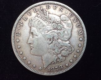 KEY DATE 1878-S MORGAN SILVER DOLLAR,