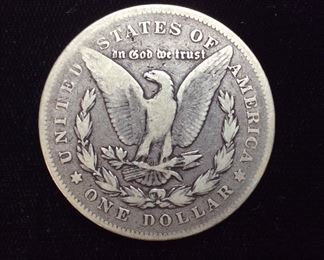 KEY DATE 1878-P MORGAN SILVER DOLLAR,