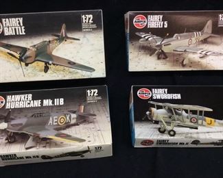 (4) VTG. AIRFIX MILITARY FIGHTER JET MODELS,