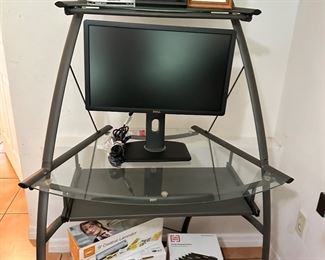 Computer stand with new monitor