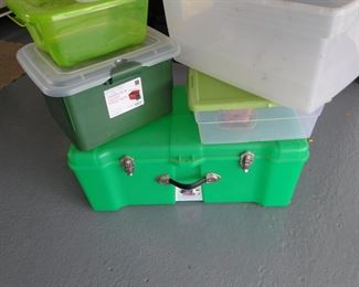 Multiple storage bins