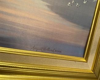 August Holland Signed Artwork “From Sea Yo Shining Sea”