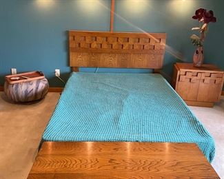 Mid Century “Brutalist” Lane Bedroom Set