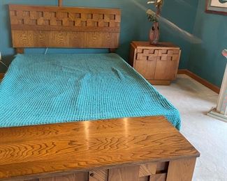 Mid Century “Brutalist” Lane Bedroom Set