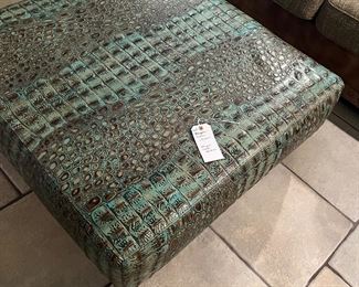 Faux alligator stool