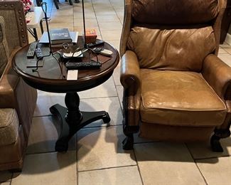 Leather recliner