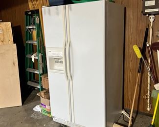 Big fridge & freezer works great… in the garage already for EZ loading!