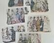 1800S HAND COLORED FASHION PLATES