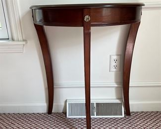 Demilune Side Table~$50.00
24”l x 28”h x 12”d