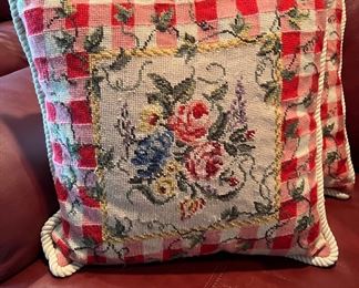 Needlepoint Pillows $6.00 Each