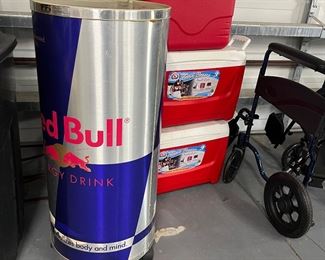 Red Bull cooler and other coolers