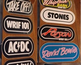 Vintage Detroit Radio Stickers WRIF