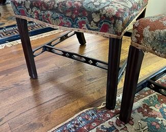 Beautiful Needlepoint Chairs one of a pair