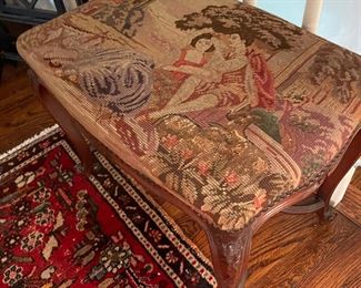 Needlepoint bench 
