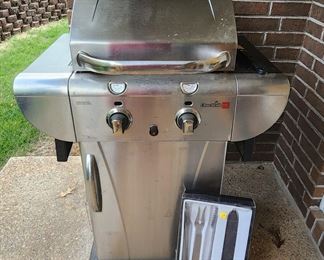 Two grills and a smoker