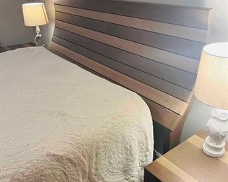 Queen Bamboo Bedroom suit 

Bamboo Bedroom Suite: 
Dresser w/ mirror, 2 nightstands & bedframe $998