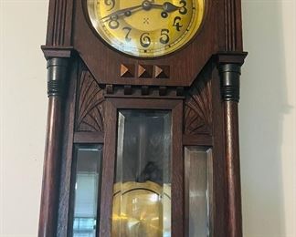 $98 Antique German wall clock 
