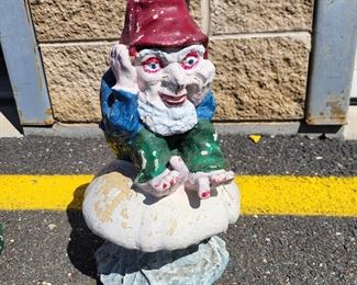 #10 - $15.00 Toms River - Cement gnome with nail polish & hangover