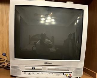 Color TV with built in DVD player - $40