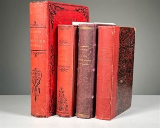 (3PC) G. GARLIN & OTHER BOOKS | Including:
Le Patissier Moderne by G. Garlin, 1889, with 1910 inscription
Two copies of the 1890 edition of Le Petit Cuisinier Moderne by G. Garlin, one in red cloth binding, the other in purple
Traite de Patisserie Moderne, neuvieme edition, by Darenne and Duval