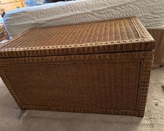 Wicker Storage Trunk