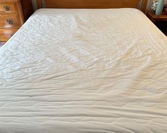 Oak Bedroom Set.  Full size bed, Dresser, Entable, Tall Boy