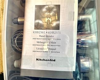 Kitchen Aid Hand Blender with Attachments NEW