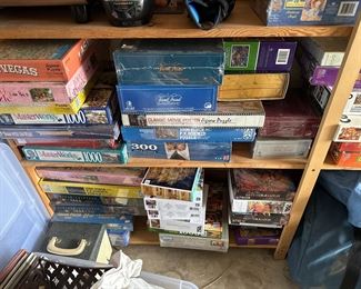 Puzzles, most NEW in box
