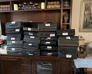 Cases and cases of CDs and Dvds