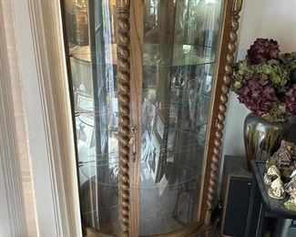 Beautiful curved display cabinet