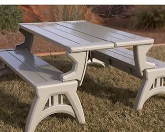 This is what the two benches look like in the table version