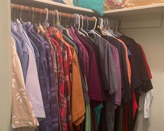 This is one of several areas where you will find men's clothes.