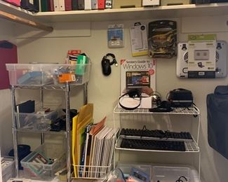 Office supplies including items for the computer are here.