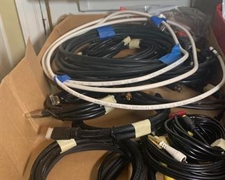 There is a large varity of audio and video cables.