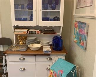 Vintage cabinet that has been upgraded.