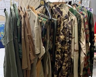 You will find a nice selection of hunting clothes.