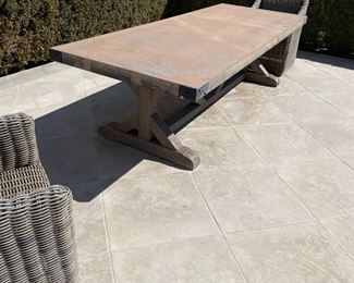 Restoration Hardware Outdoor Table