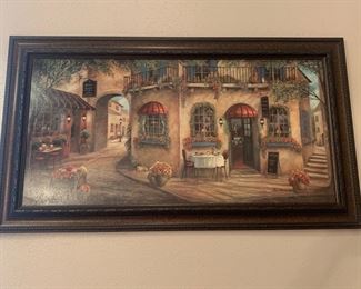 Large Frame picture City Scene