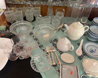 Wexford Glasses and Bowls, Tea Pots, Cups and Saucers