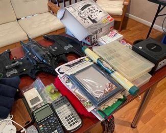 Calculators, Needpoint Items, Large Batwing Legos Set