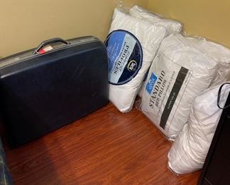 New Pillows, Vintage Suitcase