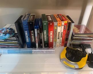 Some Cds and DvDs, Sony Sports portable Cd Player